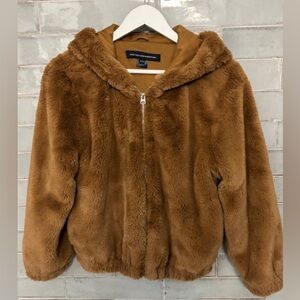 French Collection Faux Fur Ladies’ Coat - Size US 6 Small